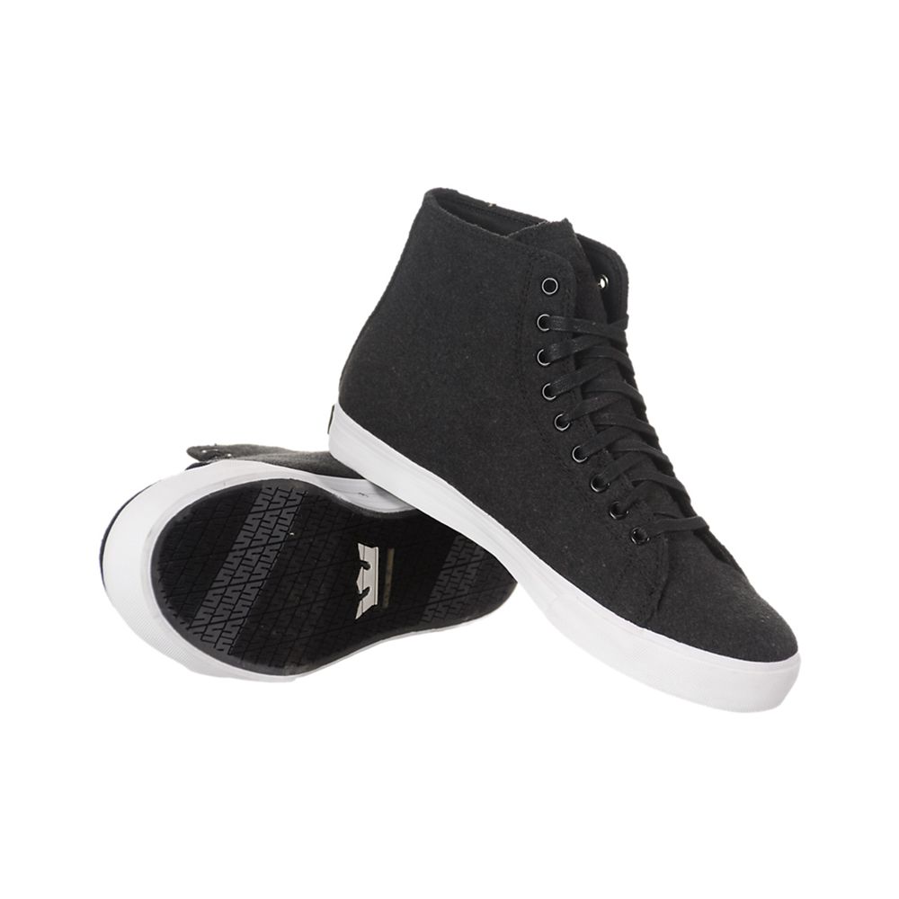 Baskets Montantes Supra Thunder High Noir Black Homme | TUF-37893838